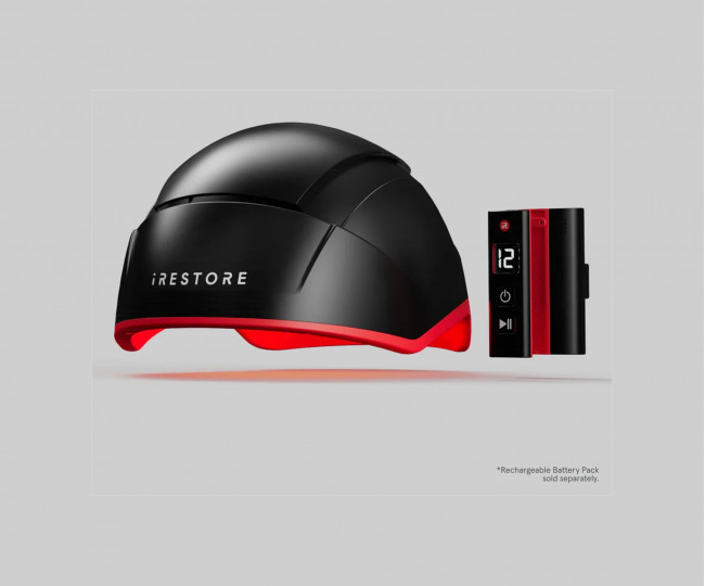 Пристрій призначений для стимуляції росту волосся за допомогою лазерної терапії iRESTORE Elite